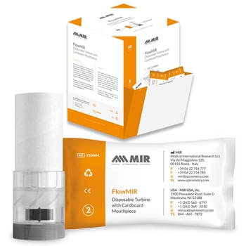 MIR FlowMir Disposable Turbine and Mouthpiece-Qty: 60